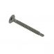 4.2mm x 42mm - Drywall Screw Phillips Countersunk Wafer Head Drill Point - Silver Organic - Pack of 100