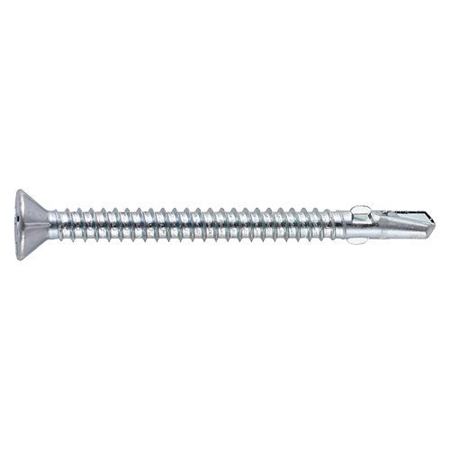 12G x 50mm - Timber To Steel Winged Light Section Self Drilling Screw Termite Phillips Countersunk - Pack of 50