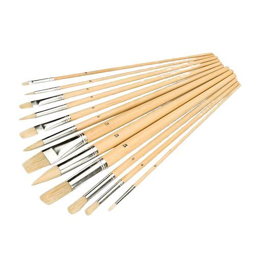 Artist Paint Brush Set - 12 Pieces