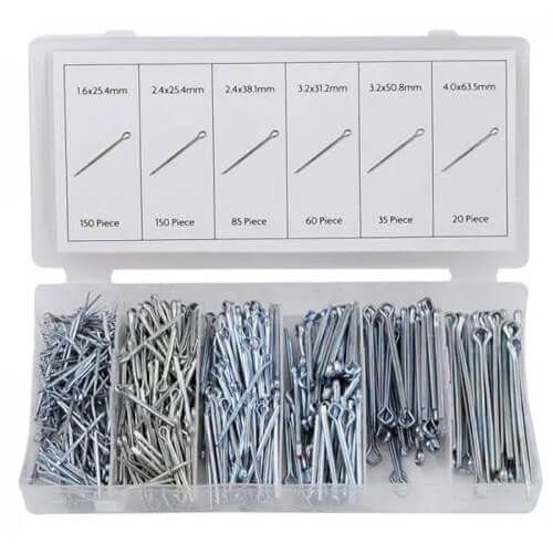 Cotter Pin Assortment - 500 Pieces | Other Tools and Consumables